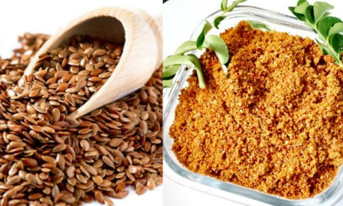 Flax seeds powder